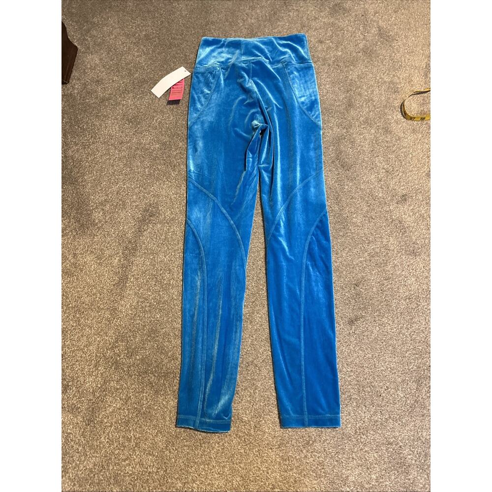 Lilly Pulitzer Weekender High Rise Velvet Leggings Women’s Size Small Teal Bay - Picture 14 of 16